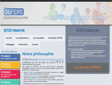 Tablet Screenshot of gefers.fr